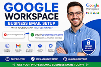 setup google workspace business email with your domain professionally