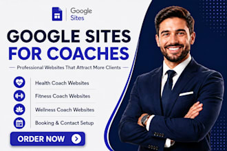 design google sites website for health, fitness and wellness coaches