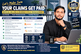 do medical billing, claim submission and ar follow up