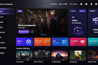 custom branded iptv app for android samsung tizen lg apple tv google tv firetv