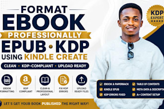 format ebook professionally epub KDP using kindle create
