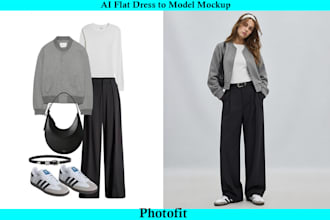create realistic ai virtual try on and clothing mockups