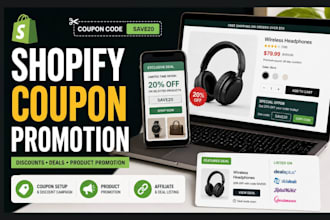 promote shopify affiliate products with coupon promo code discounts deals