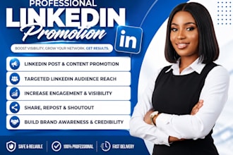 l promote your linkedin content, post or link with a professional audience