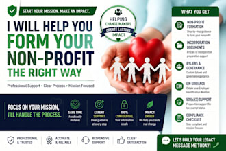 help you start a nonprofit organization and prepare formation documents