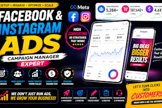 setup facebook instagram ads campaign manager fb meta ads advertising expert