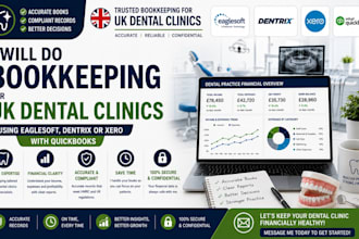 do bookkeeping for UK dental clinics using eaglesoft, dentrix or xero
