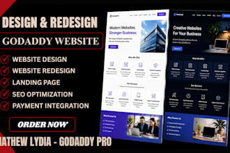 design godaddy website, redesign godaddy website and godaddy website builder SEO