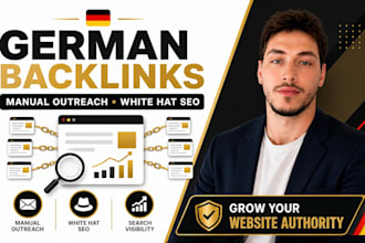 build manual german backlinks with white hat SEO outreach