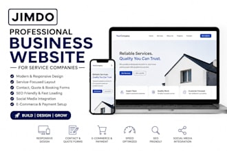 build electrical cleaning roofing logistic plumbing company hvac jimdo website