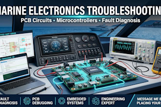 troubleshoot marine electronics, pcb circuits and microcontroller systems