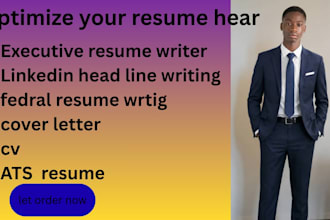 write an executive resume tailored to your career goals