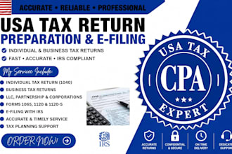 prepare and efile USA tax returns for individuals and businesses