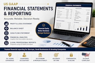 prepare and review US gaap financial statements for your business