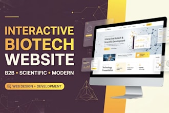 build interactive biopharma website biotech website for b2b scientific companies