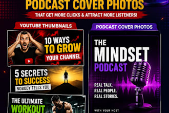 design professional cover of your videos podcast