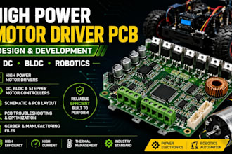 design high power motor driver and controller pcbs