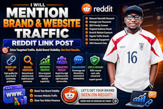 mention brand and website traffic reddit link post