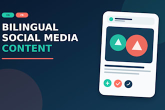 create engaging bilingual social media posts in english and french