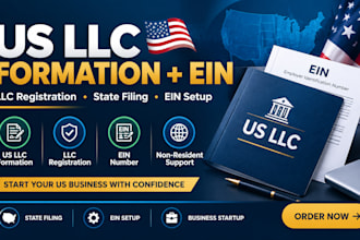 do US llc formation, llc registration and ein number setup for your business