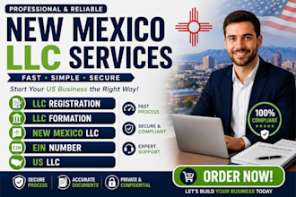 handle new mexico llc registration, formation and ein setup fast