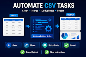 automate CSV tasks with a custom python script