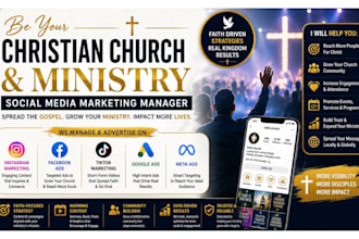 be your christian gospel church, ministry church social media marketing manager