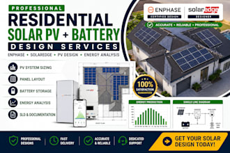 design enphase solaredge residential pv and battery systems
