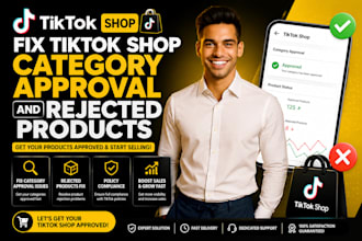 fix tiktok shop category approval and rejected products