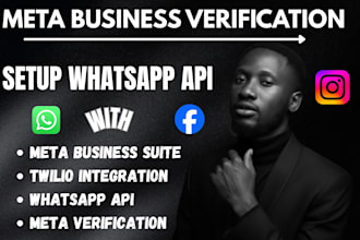 fix whatsapp API,  meta business verification, and setup meta business suite