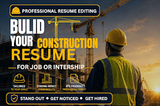 write ats construction, civil,  contractor, and construction scheduler resume