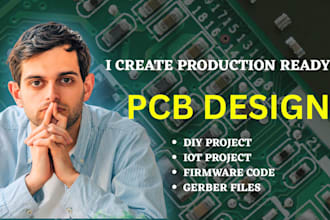 do esp32 pcb design, iot pcb layout, arduino schematic design and electronics