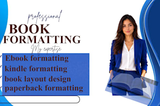 offer book formatting ebook formatting paperback formatting book layout design