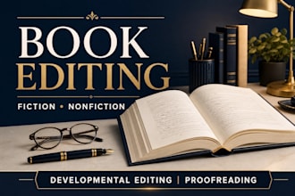 do developmental edit proofread fiction novel non fiction book editor