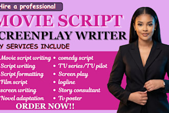movie script screenplay script writing tv pilot tv series youtube script
