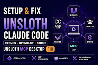 setup unsloth claude code hermes openclaw studio unsloth mcp desktop fix codex