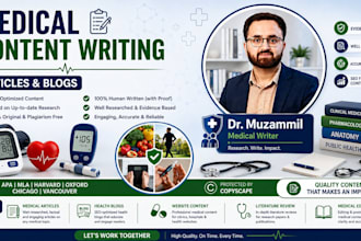 write SEO medical articles and health blog posts by a medical doctor