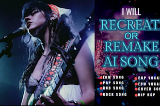 remake ai song recreate ai song as edm pop singer female pop singer cover song