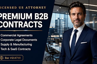 draft business to business legal contracts partnership contract professionally