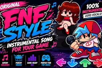 create an original fnf style instrumental song for your game