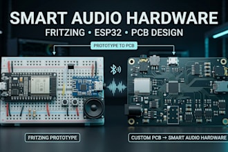 design audio pcb, amplifier circuits, fritzing and smart audio hardware