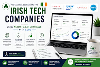 do bookkeeping for irish tech companies using netsuite, sap or oracle