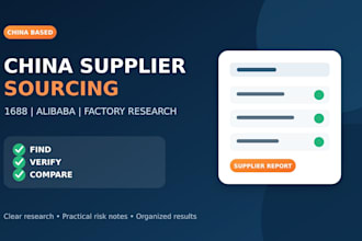 source and verify chinese suppliers on 1688 and alibaba