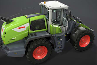 model tractors,farm machinery,3d vehicle for farming simulator,game asset stl