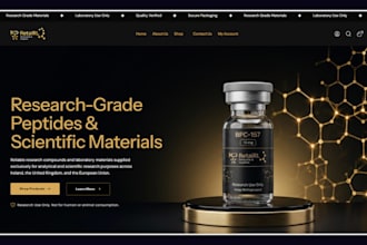 build peptide research website fda complaint woocommerce peptide website