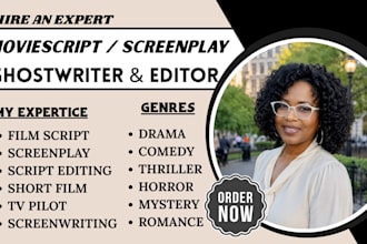 write movie script screenplay, screenwriting, scriptwriting, feature film script