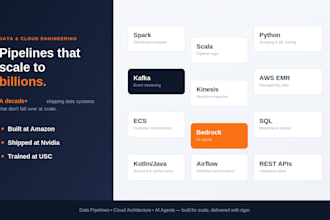 build scalable big data pipelines and cloud services