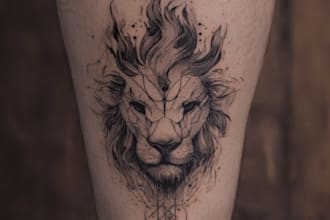 make a tattoo design of tattoo sleeve