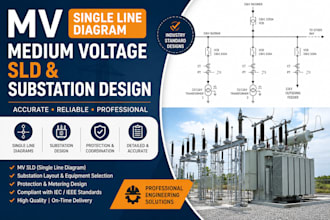 draft mv single line diagram, medium voltage sld substation design