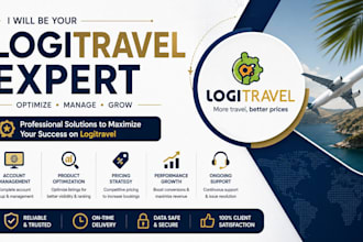 setup logitravel travel booking website flight hotel vacation platform
